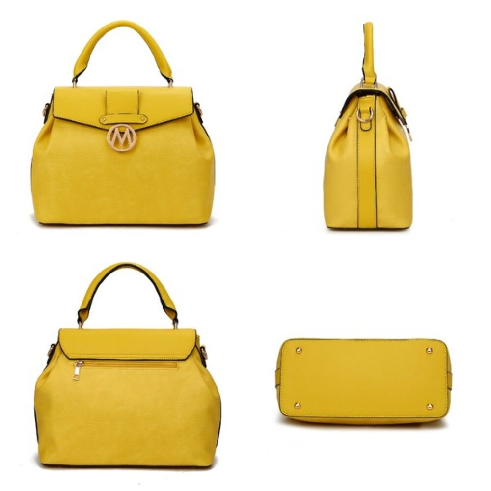 Aurora Vegan Leather Satchel and Wallet